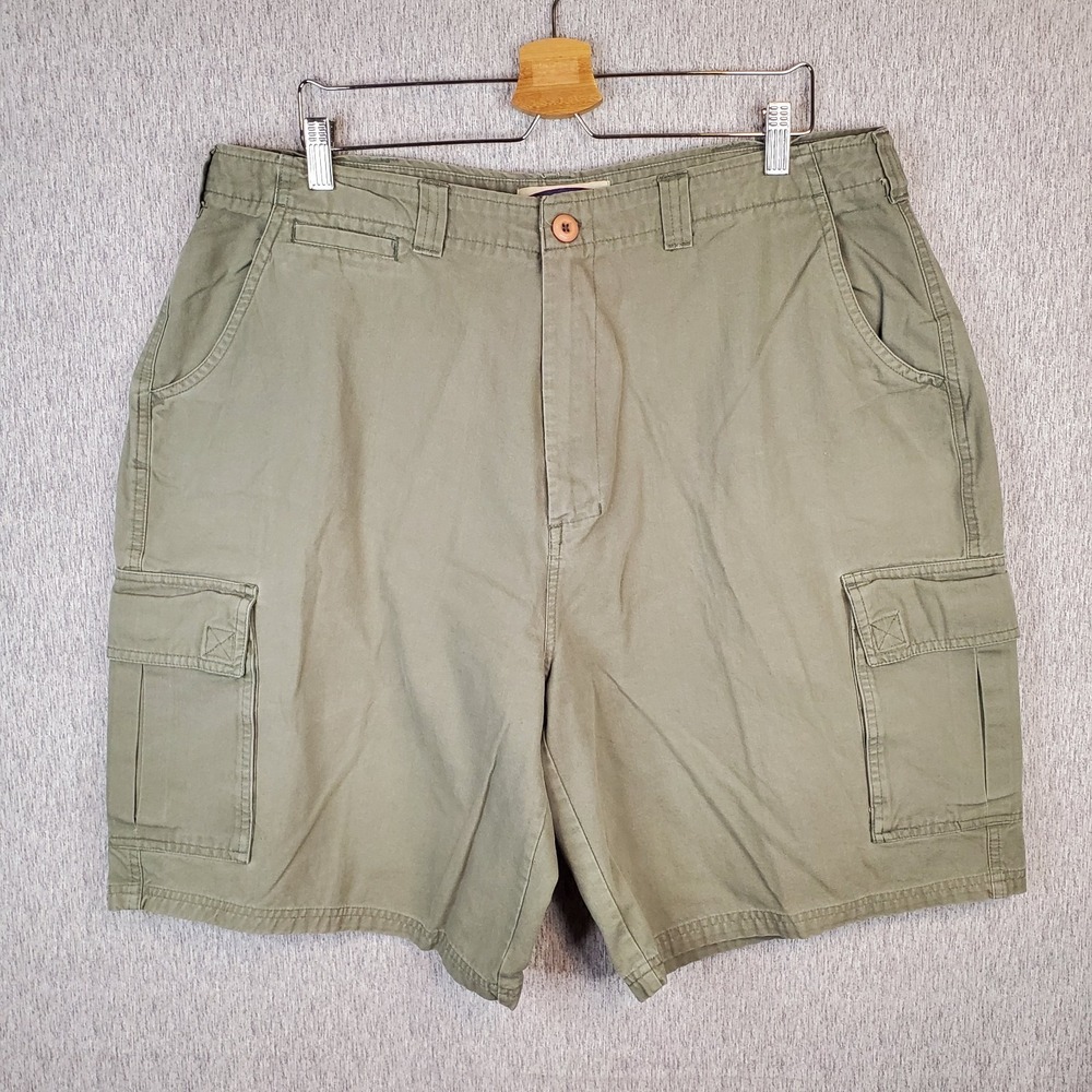 Express Relaxed Cargo Shorts Mens Size 40 Cotton Casual Waist Measures 38" Green